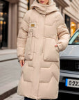 Casey - Winter Pufferjas Khaki / Xs Puffer Coat