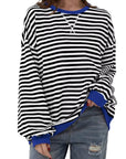 Casual Stribet Sweatshirt | Blød og Stilfuld | Perfekt til Afslappede Dage Tøj og Tilbehør > Beklædning > Skjorter og