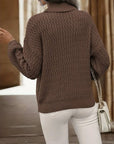 Cess - Elegante Gebreide Coltrui sweater