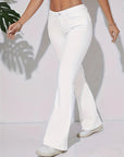 Højtaljede Flared Jeans | Komfortabel Strækstof | Moderne Snit Hvid / S Tøj og tilbehør > Beklædning > Bukser > Jeans