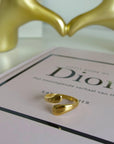 Druppel Duo Ring | Goud