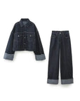 Jade | Denim Set Dark Denim Blue / Xs