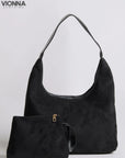 Jady | Suede Tote Bag Zwart