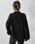 Jhanine - Geribde Gebreide Coltrui Sweater