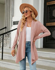 Jhea - Effen Gebreid Vest Roze / S Cardigan