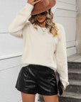 Razelle - Trendy Pluizige Trui Beige / S Sweater