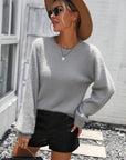 Razelle - Trendy Pluizige Trui Grijs / S Sweater