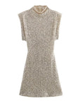 Selina - Sequin Dress Zilver / Xs