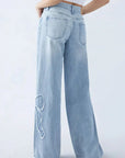 Sofie - Baggy Jeans med Sløjfe Design - Casual og Trendy - Kvinde-2
