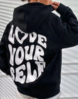 Soha - Love Yourself Hættetrøje Sort / XS Hættetrøje