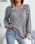 Strikket Sweater Med Knapdetaljer | Akryl/Bomuld Komfort Og Stil Grå / S Tøj Tilbehør >