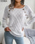 Strikket Sweater Med Knapdetaljer | Akryl/Bomuld Komfort Og Stil Hvid / S Tøj Tilbehør >