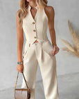 Alayna | Stilfuldt Trendy Sæt [Top + Bukser] S Sets