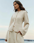 Cozygrace | Cardigan Chic Trøje Beige / Xs Jackets & Coats