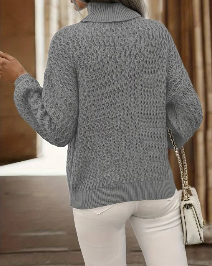 Cess - Elegante Gebreide Coltrui sweater