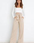 Dorothy - Lichte Soepele Linnenbroek Beige / Xs Linnen Bukser