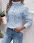 Elina Elegant Knitted Sweater Light Blue / S Sweaters & Sweaters