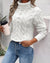 Elina Elegant Strikket Sweater Hvid / S Trøjer & Sweatere