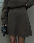 Elsie Gebreide Set (Top + Rok) Trøjer &amp; Cardigans