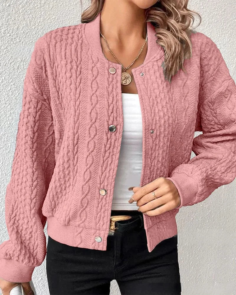 Giselle - Vest Met Knopen Roze / S Sweaters &amp; Cardigans