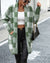 Jamila - Geruit Midi Vest Groen / S Cardigan