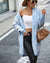 Jamila - Geruit Midi Vest Blauw / S Cardigan