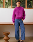 Jane | Luxe Mohair Trui Paars / S
