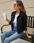 Jasna - Kort Denim Jasje Jakke