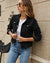 Jasna - Kort Denim Jasje Zwart / Xs Jakke