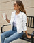 Jasna - Kort Denim Jasje Wit / Xs Jakke