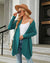Jhea - Effen Gebreid Vest Blågrøn / S Cardigan