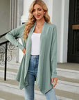 Jhea - Effen Gebreid Vest Lichtgroen / S Cardigan