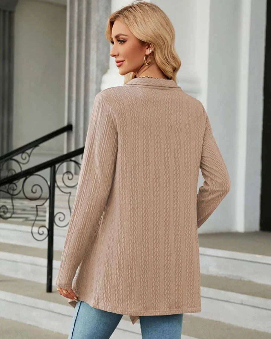 Jhea - Effen Gebreid Vest Cardigan