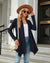 Jhea - Effen Gebreid Vest Donkerblauw / S Cardigan