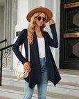 Jhea - Effen Gebreid Vest Donkerblauw / S Cardigan