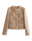 Judita - Cropped Jas-jakke i tweed