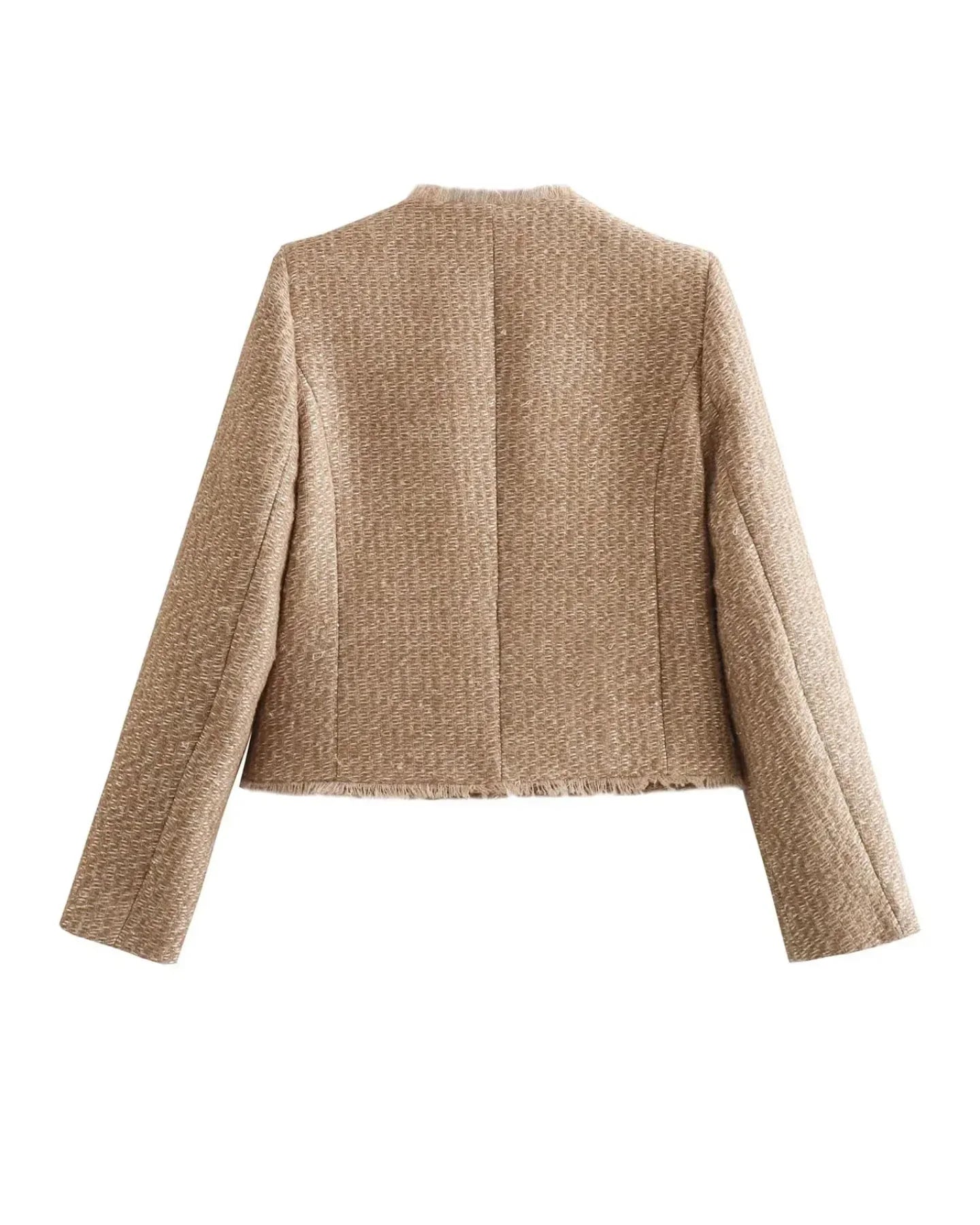 Judita - Cropped Jas-jakke i tweed
