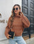 Krizia - Trendy Gebreide Coltrui Bruin / S Sweater