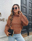 Krizia - Trendy Gebreide Coltrui Bruin / S Sweater