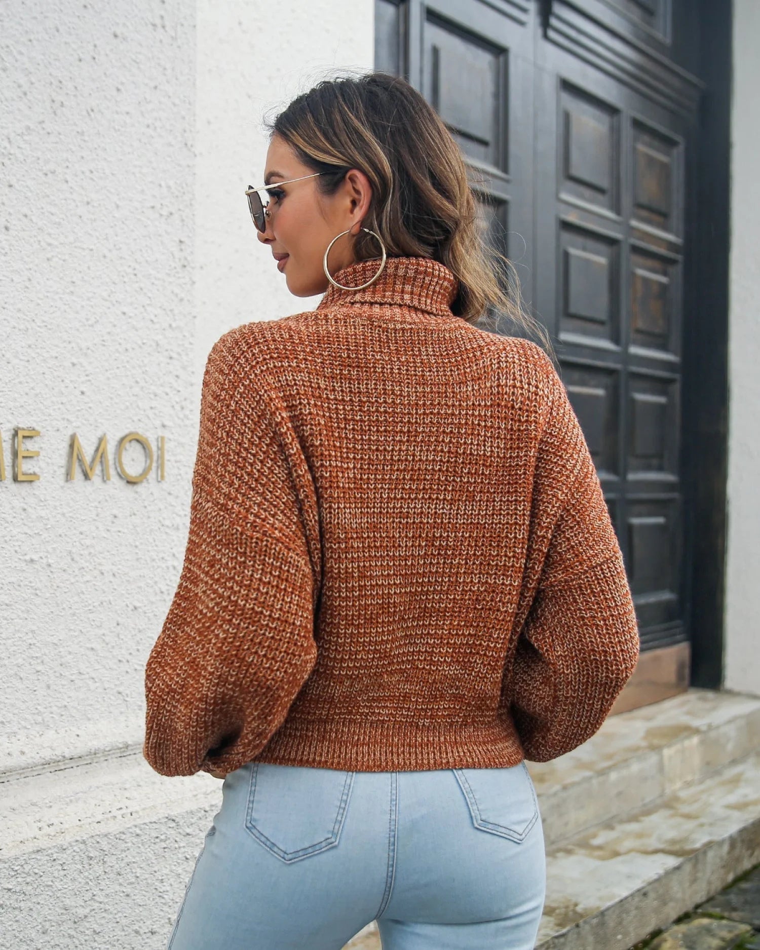 Krizia - Trendy Gebreide Coltrui sweater