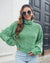 Krizia - Trendy Gebreide Coltrui Groen / S Sweater