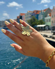 Grote Bloem Ring | Goud