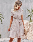 Linda - Midi-Jurk Met Tailleband S / Wit