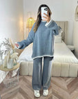 Charlotte - Strikket sweater med loungesæt