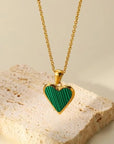 Parelmoer Hart Ketting