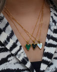 Parelmoer Hart Ketting