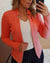 Manilyn - Blazerjasje Voor Dames Oranje / Xs Blazer