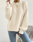 Maya - Casual Gebreide Trui Dames Abrikoos / S