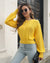 Maylene - Trendy Gebreide Trui Geel / S Sweater
