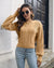 Maylene - Trendy Gebreide Trui Bruin / S Sweater